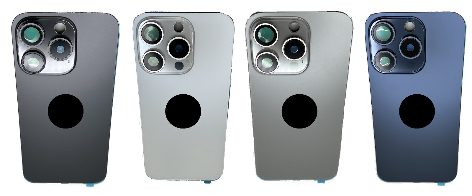 iPhone 15 Pro & Pro Max Back Glass Cover: Rear Door with Lens & MagSafe Magnets