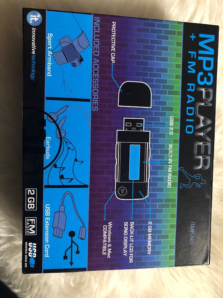 MP3 Player + FM Radio Innovative Technology. Open Box Never Use