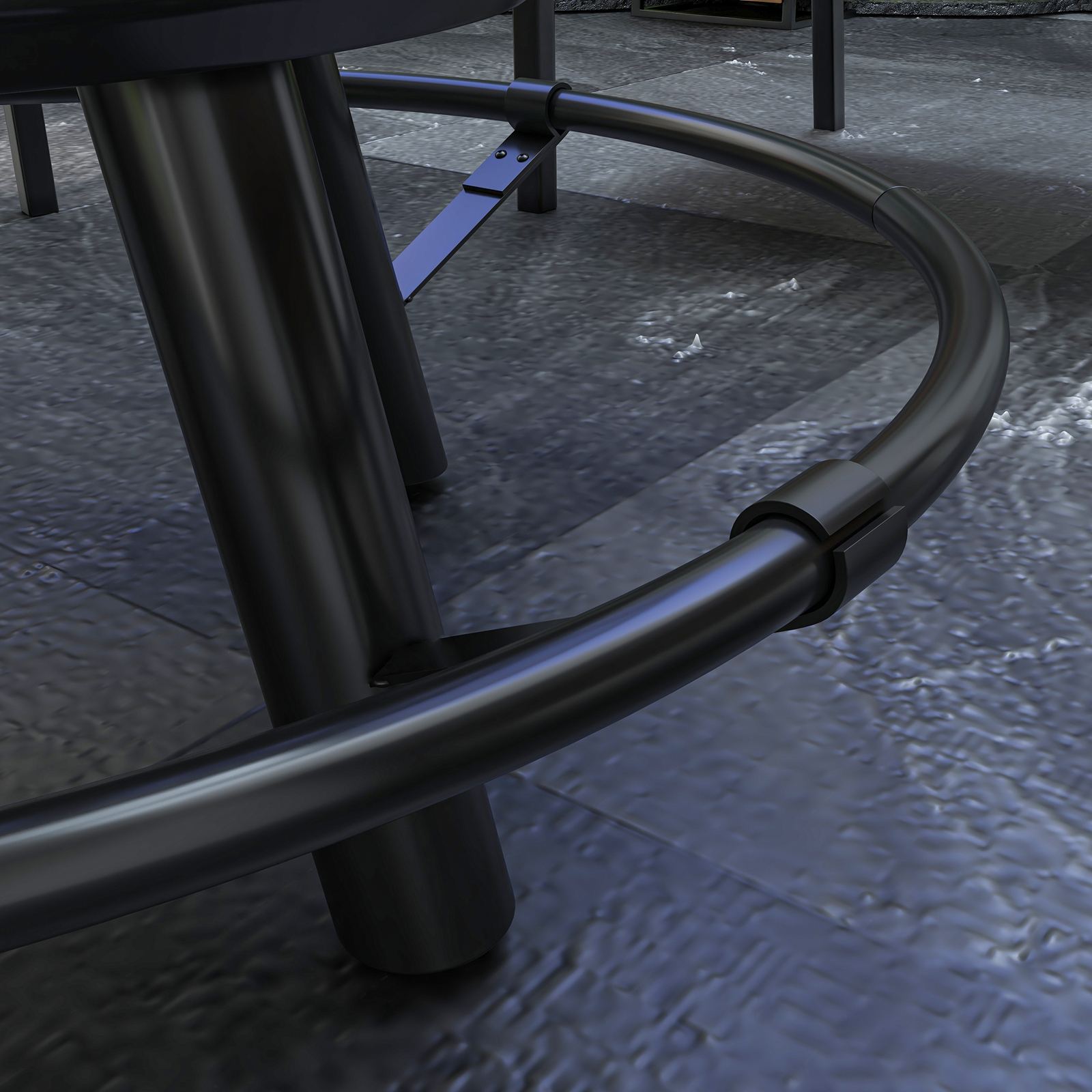 Outsunny Fire Pit BBQ Grill with Poker, Wood Burning Firepit, Black