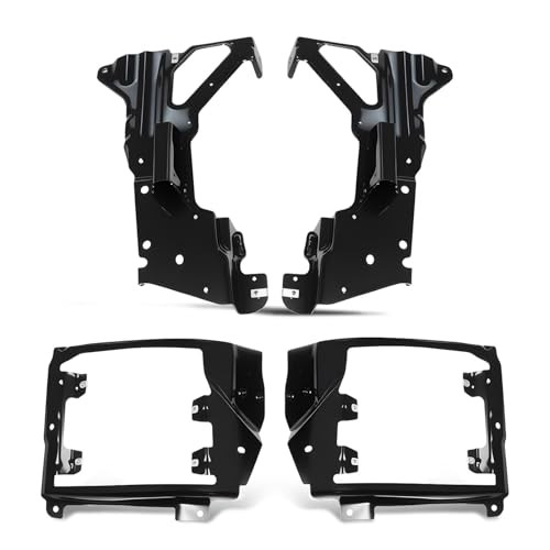 4PCS Front Inner and Outer Bumper Bracket Set Compatible with 2016-2019