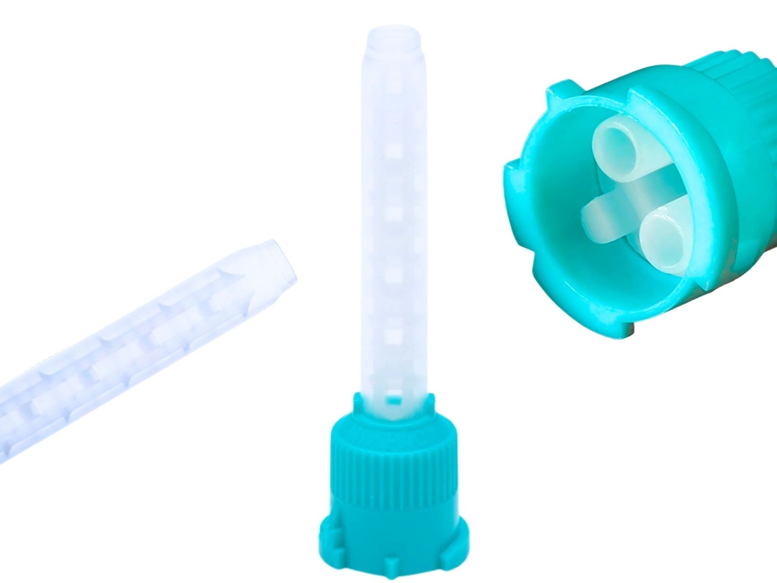 Dental Mixing Tips 1:1 Ratio 6.8cm Crown & Bridge Impression, 50-Pack Green