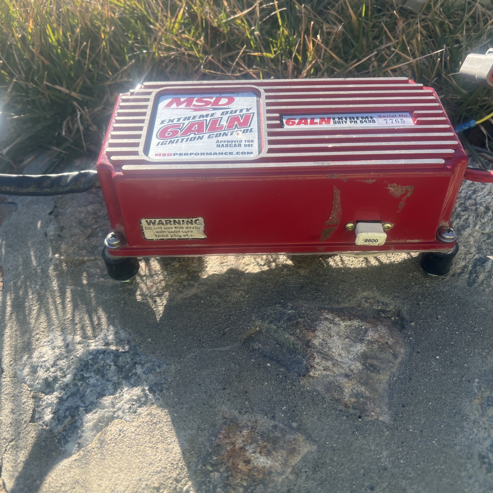 MSD 6ALN Ignition Box #6420 NASCAR Box with Built-In 8200 RPM Rev Limiter Chip