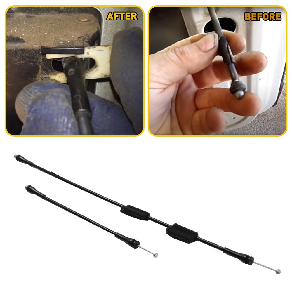Fit E-350 E-450 E-550 Ford Latch Door Econoline Cables Side Rear Right Pair