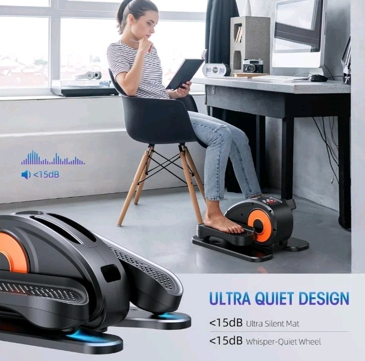 Under Desk Elliptical Machine, Fully Assembled