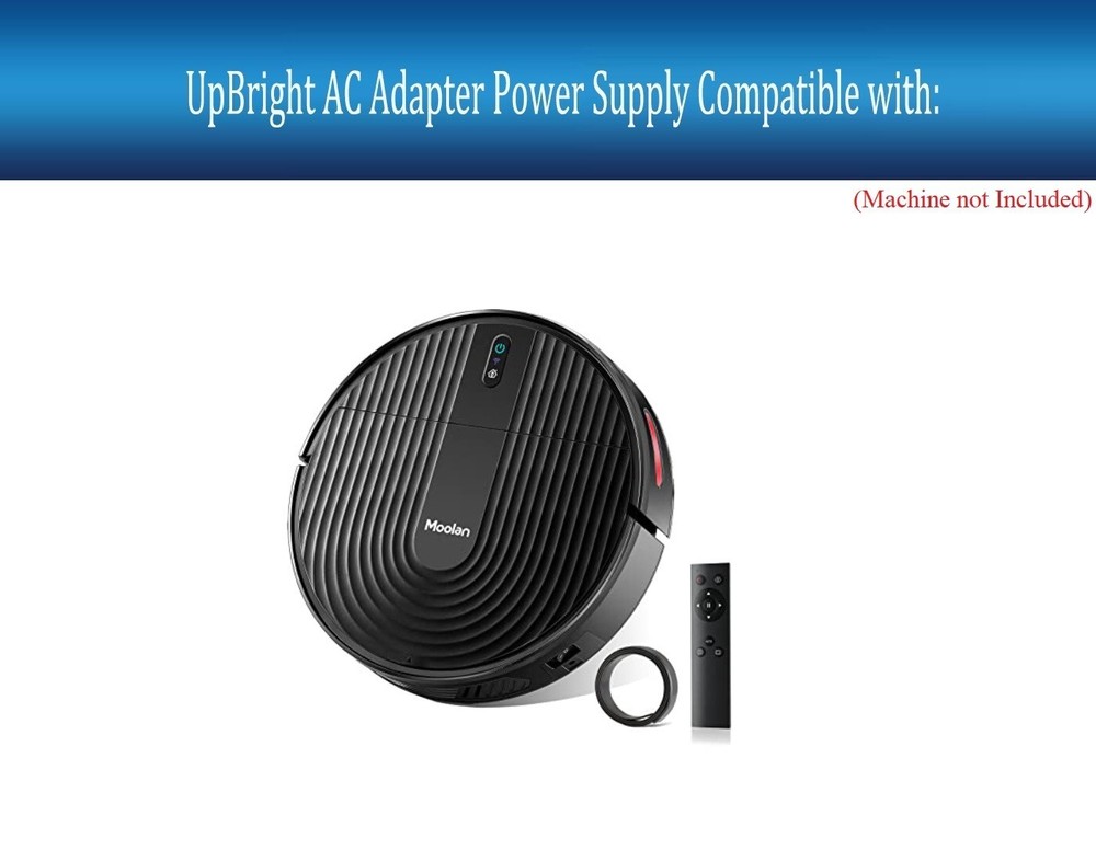 12V AC Adapter For Moolan Model V3s Automatic Self-Charging Robot Vacuum Cleaner