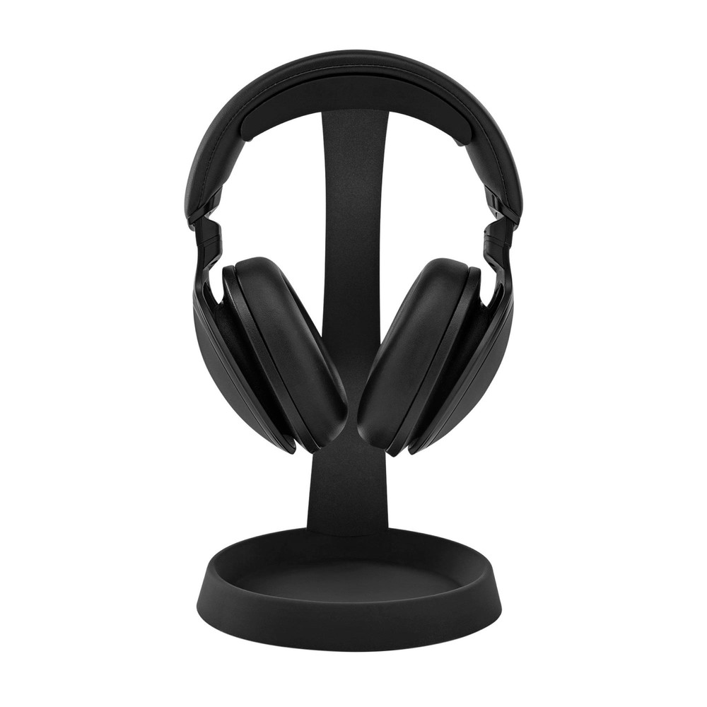 Knox Aluminum Headphone Stand for Desk with Solid Base Mount (Black)