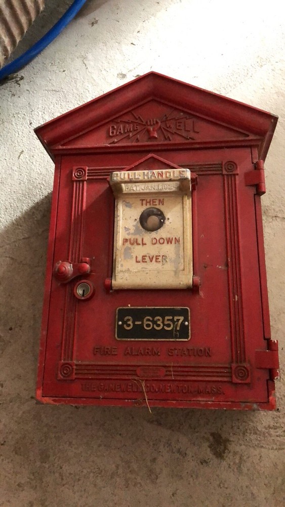 Vintage Gamewell Fire Alarm Call Box 