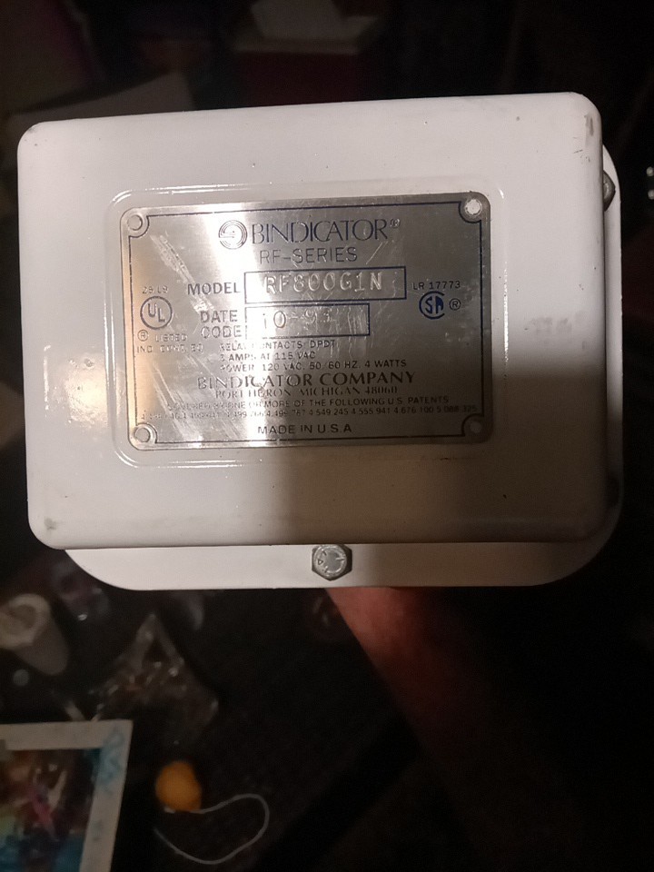 BINDICATOR RF800G1N SENSOR