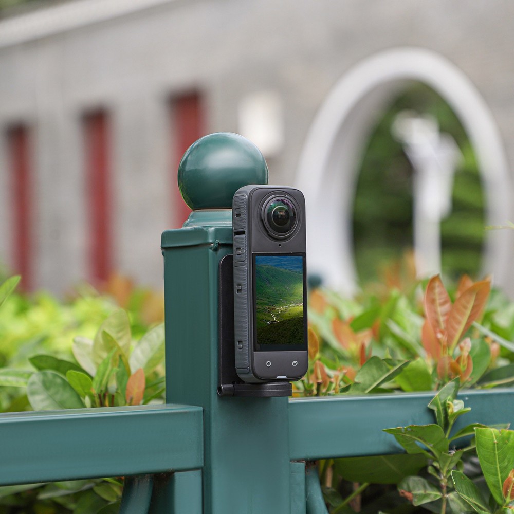 Black Angle Adjustable Magnetic Mount Base Bracket For Insta360 X4 Camera