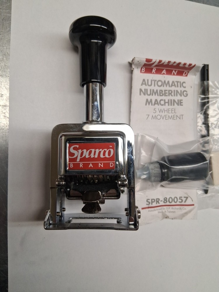 Sparco Automatic Numbering Machine SPR80057 5 Wheel 7 Movement