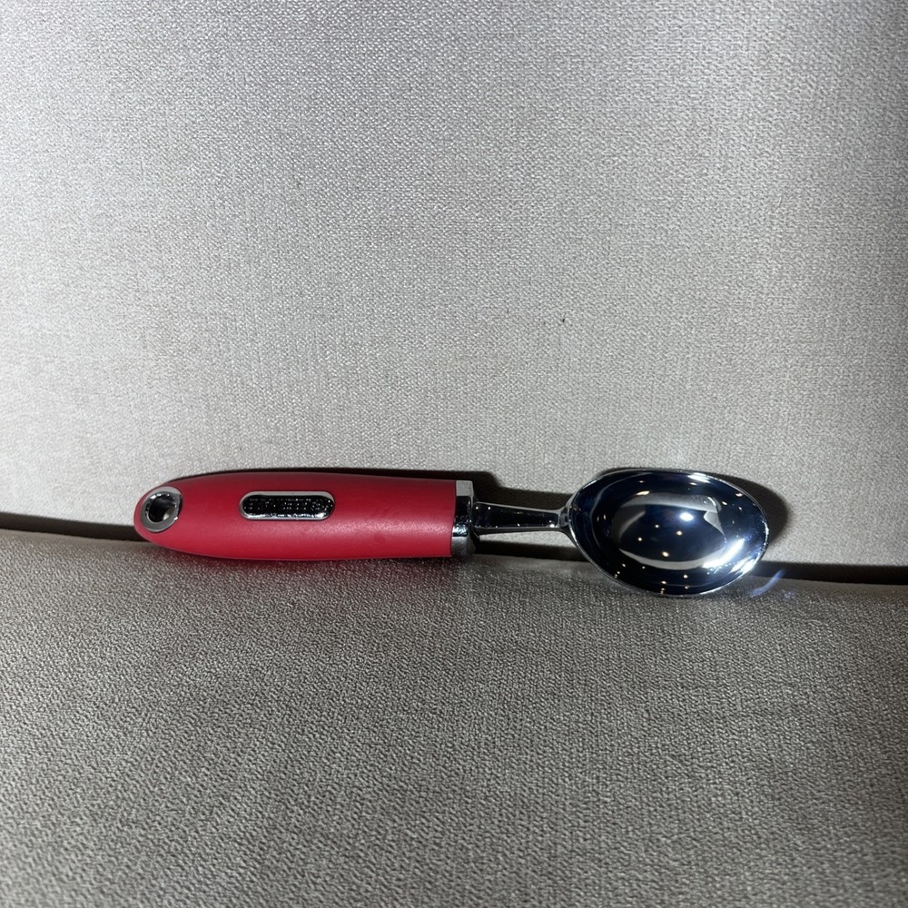 Farberware Ice Cream Scoop Red Thick Handle Stainless