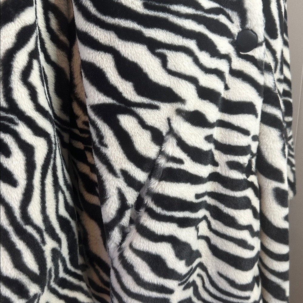 NWT Free People Perfect Zebra Maxi Jacket Size Medium