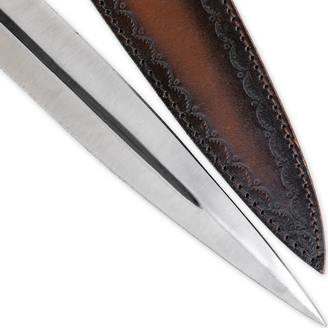 Hand Forged Functional Full Tang 1095 High Carbon Steel Viking Sword w/ Sheath