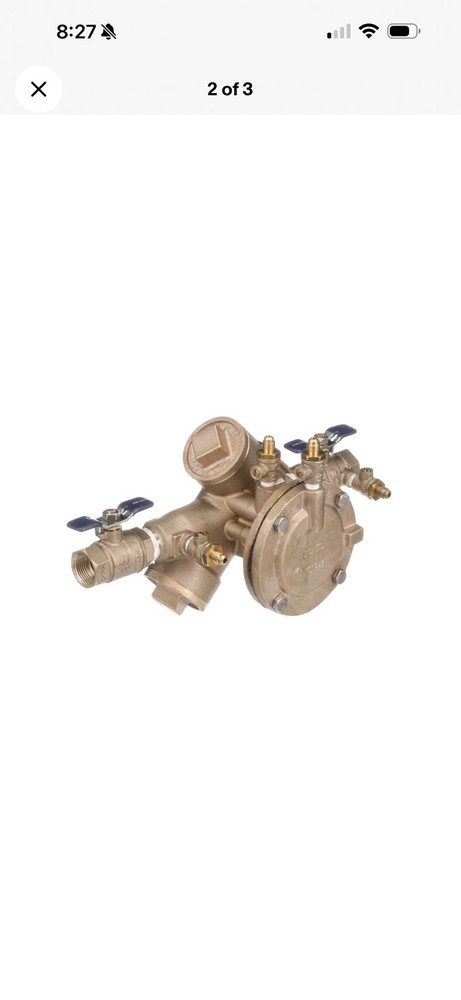 Febco 825Y QT 1” RPZ Backflow Preventer Assembly