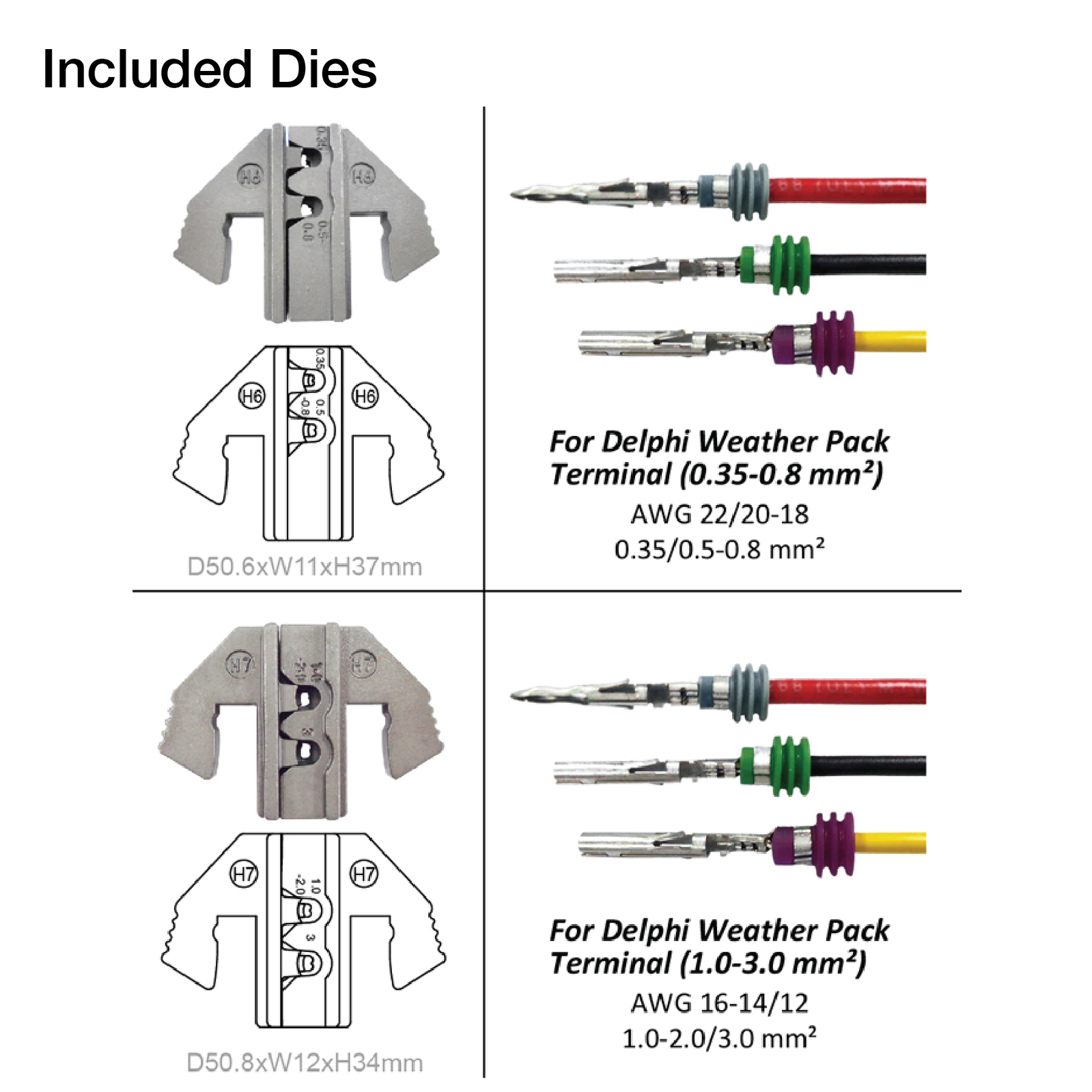 225pc Delphi Weather Pack Terminal Ratcheting Crimping Tool & Connector Kit