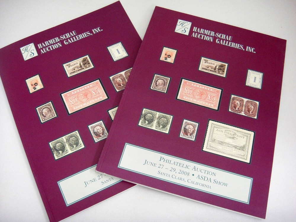 Harmer Schau Stamp Auction Catalog 2008 w Photo Plates War Cover Collection