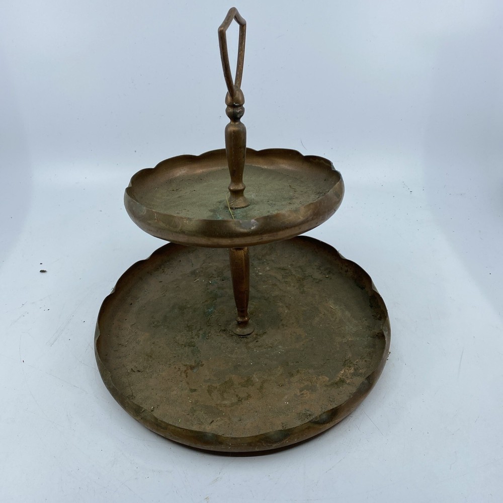 2 Tier Copper Cake Stand
