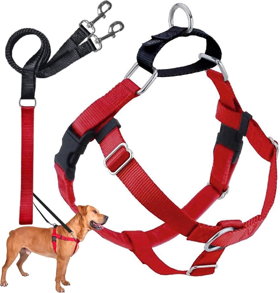Freedom No Pull Dog Harness Adjustable Harness & Leash Set Easy Walking &