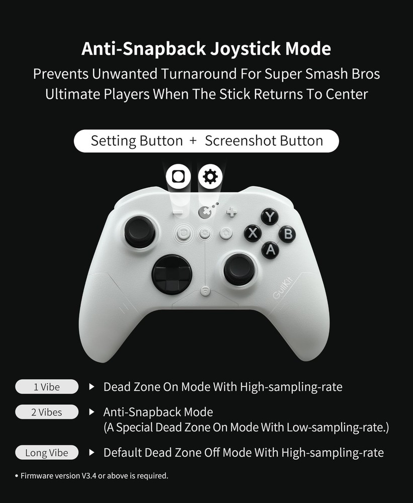 GuliKit ES PRO Wireless PC Controller – TMR PRO-White