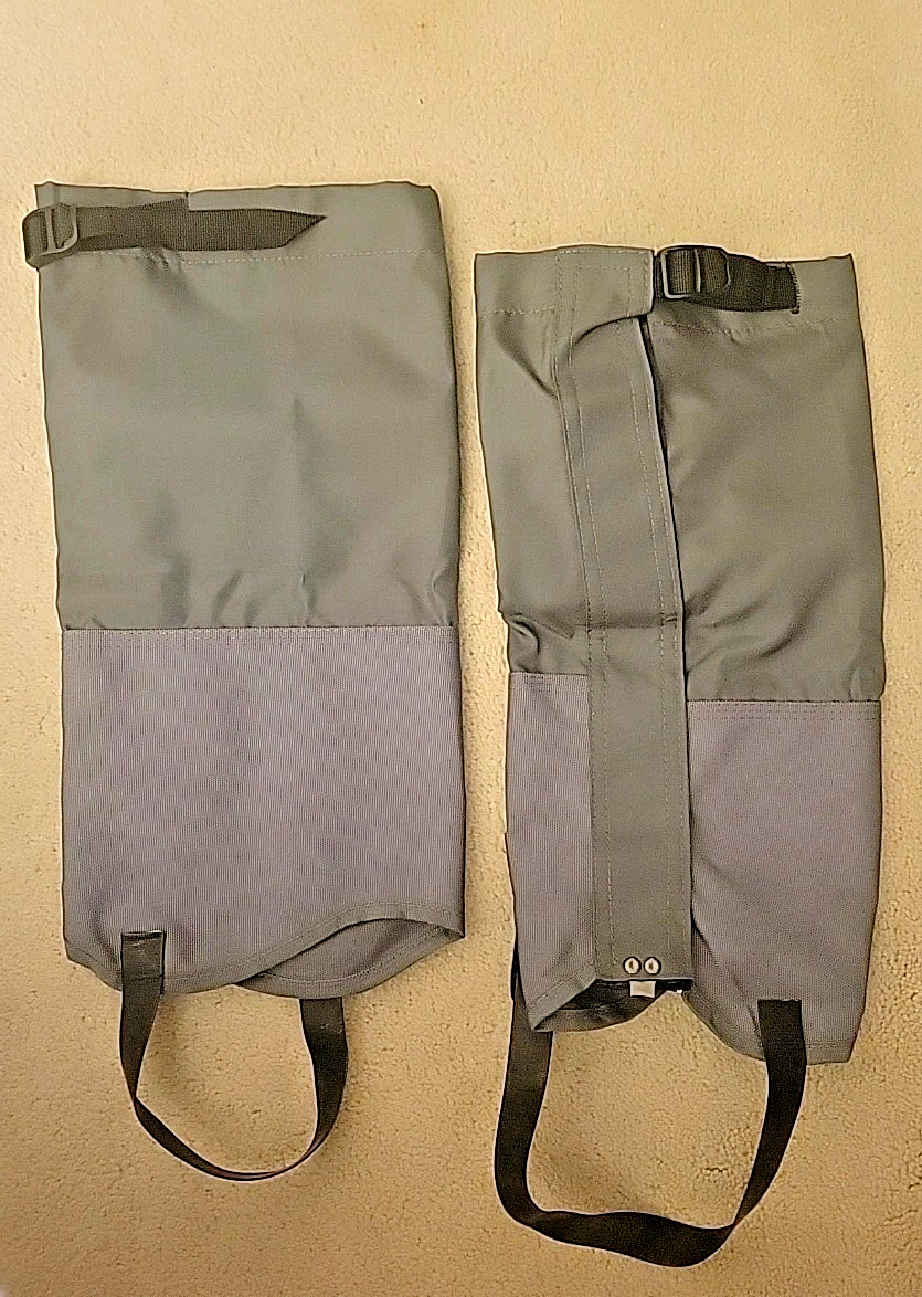 1 Pair Unisex One Size Fits All Adjustable Snow Gaiters Waterproof Leg Covers