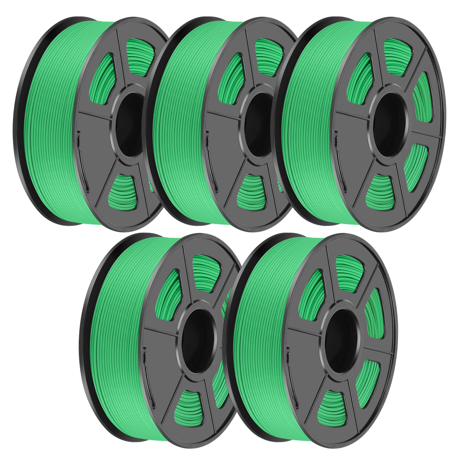 SUNLU 5×1KG PLA Matte PLA+ PLAMETA PETG SILK ABS 3D Filament Combo