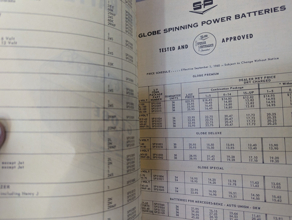 Studebaker Accessory Globe Battery Flyer