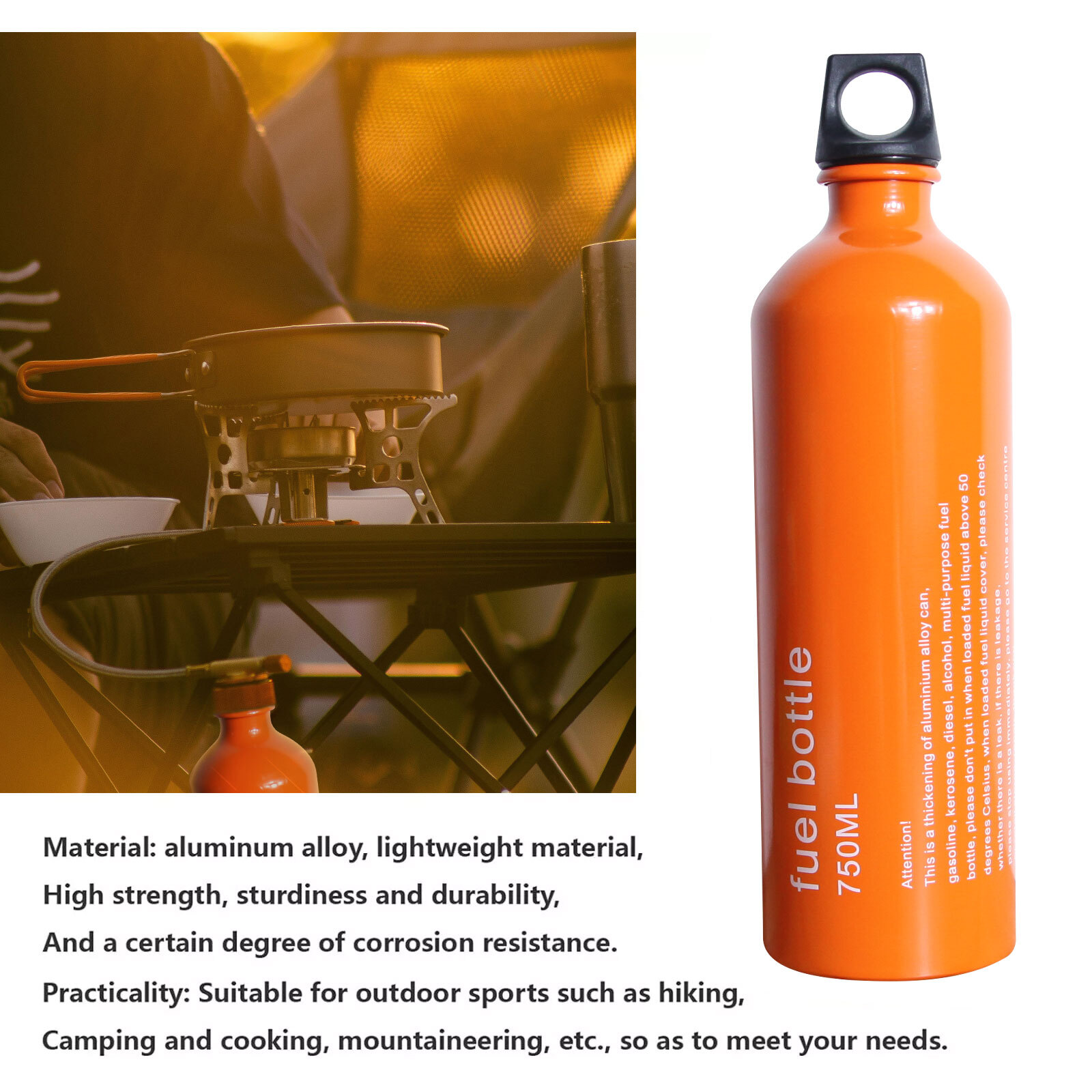 Oil Storage Can Petrol Kerosene Liquid Gas Tank Fuel Storage Bottle for Outdoor