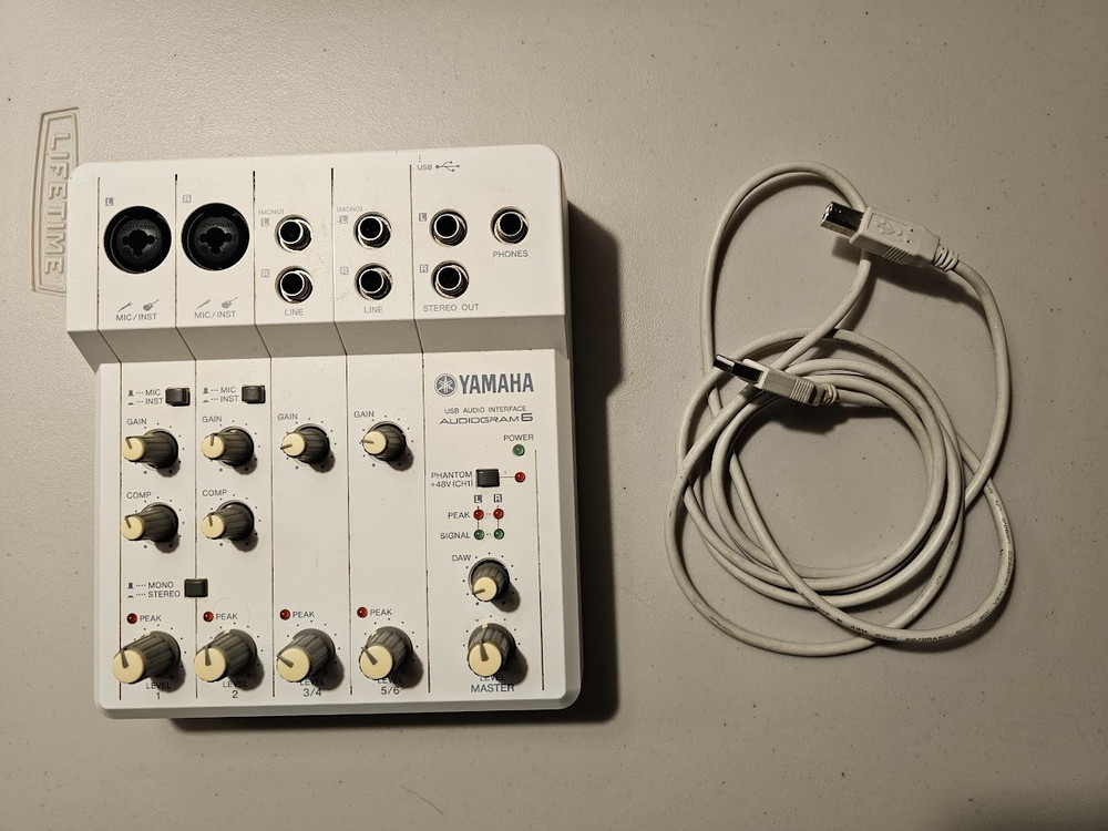 Yamaha Audiogram 6 Analog Recording USB Interface W/Cable