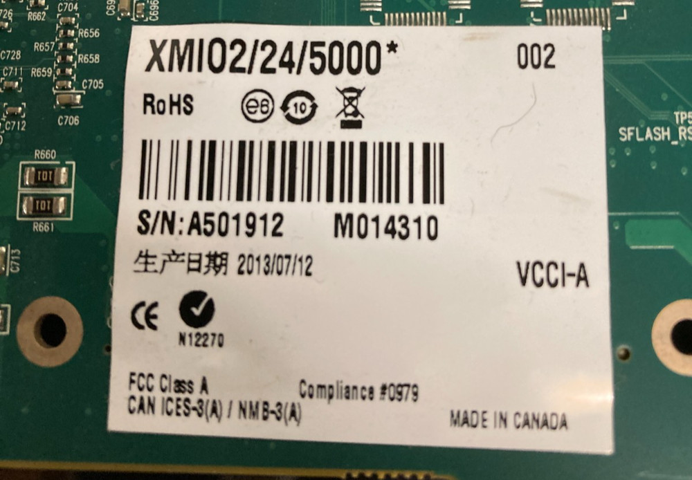 Matrox XMI02/24/5000 Video Capture Card