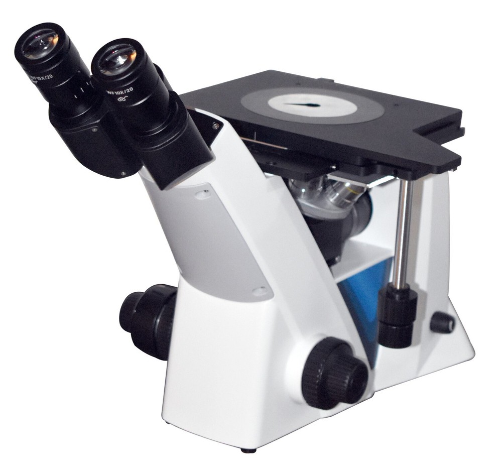 Inverted Metallurgical Material Science Grain Size Microscope w 4K camera & LCD
