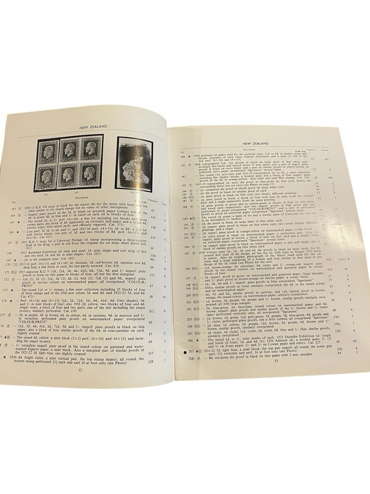 1957 Robson Lowe British Empire Stamp Auction Catalogue + Prices Realised