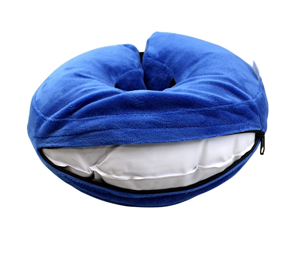 Small Inflatable Pet Collar Adjustable Alternative to Cone Post-Surgery Recovery