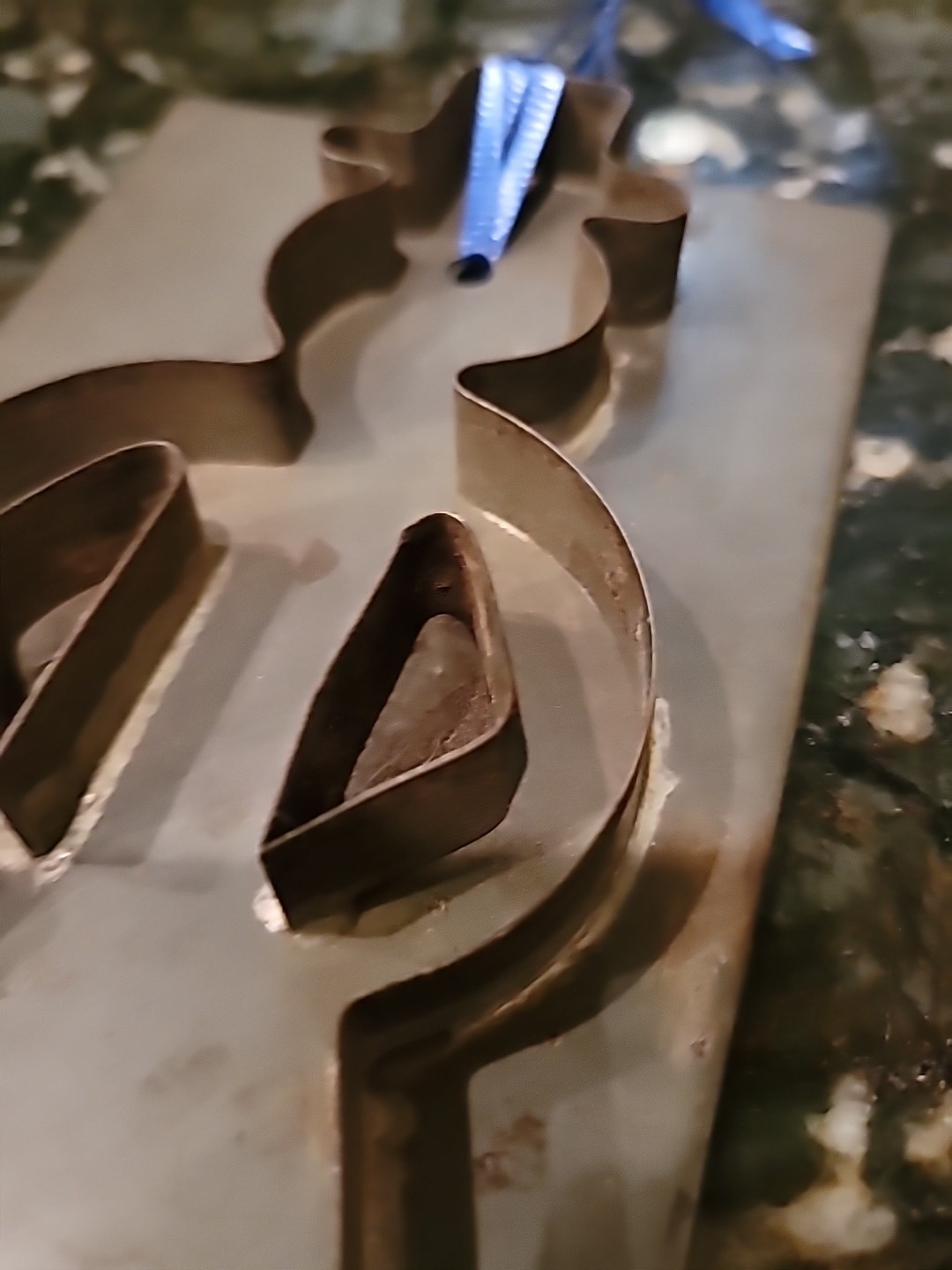 Antique Cookie Cutter Amish Man RARE Tin Handmade Pennsylvania LARGE 9 1/2×4 1/2