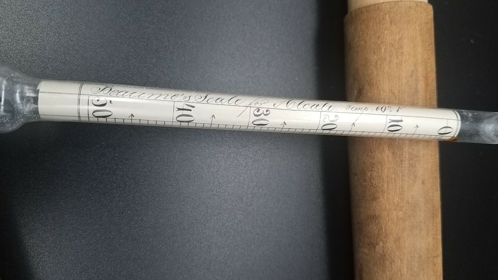 Antique Hydrometer ~ Baume Scale for Alcali