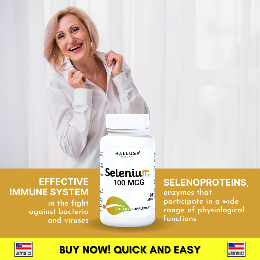 SELENIUM - For the Thyroid - Antioxidant & Immune Support - 60 Tab