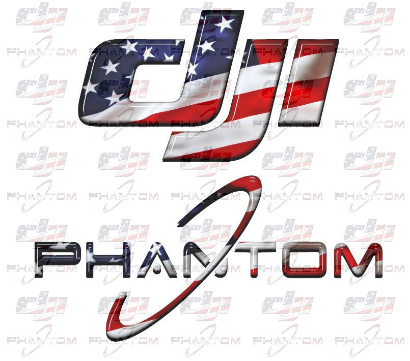Patriotic DJI Phantom Custom Graphics - Includes 4 Decals