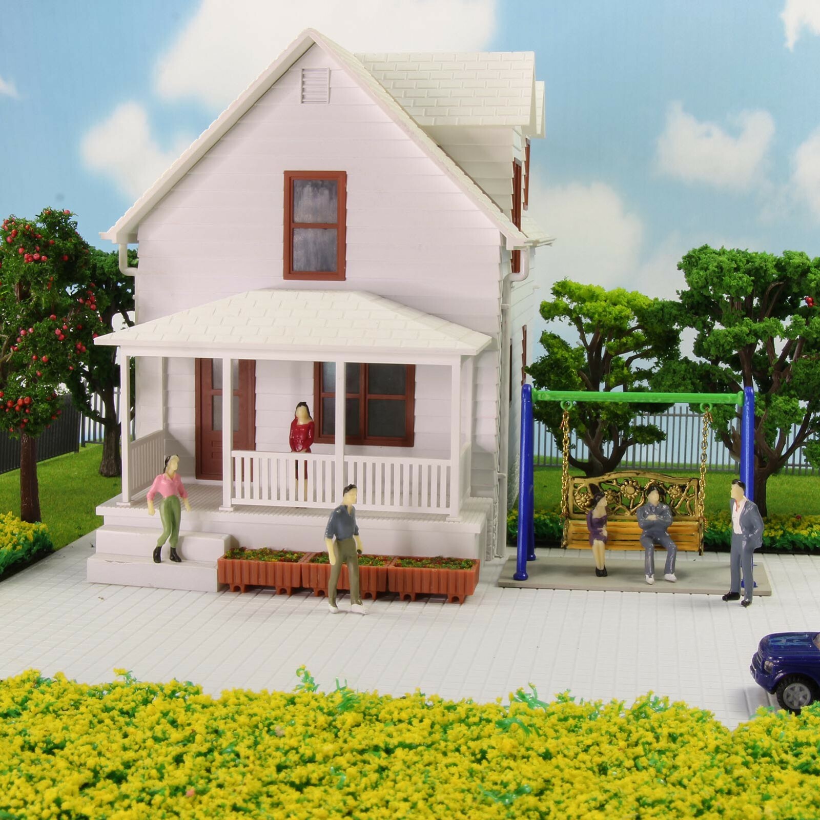 50pcs Model Trains O Scale Seated Standing Figures 1:50 Painted People