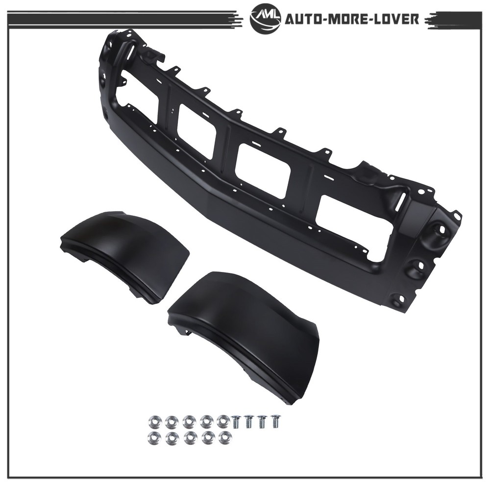 Split Front Bumper Black Solid Surface 22944858 For Chevy Silverado 1500 14-15