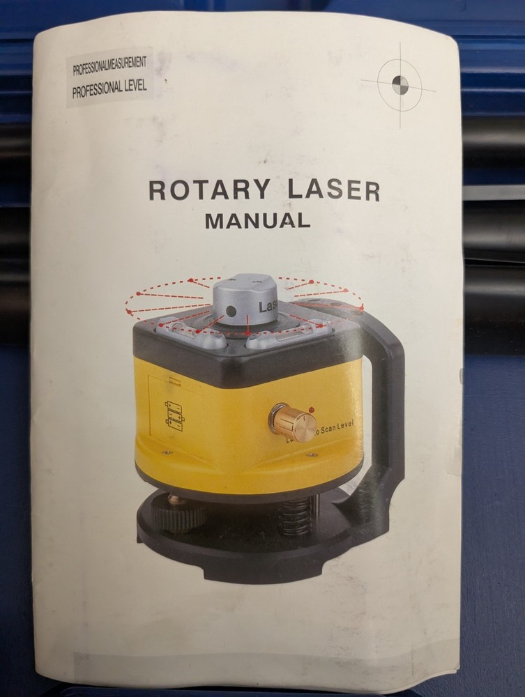 Laser Scanner Kit – Rotary Laser Level w/ Case, Goggles & Tripod