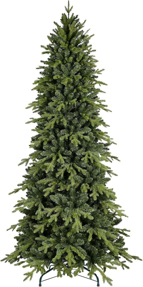 7.5ft Artificial Full Hinge Christmas Tree with 2856 PE PVC Tip & Foldable Base