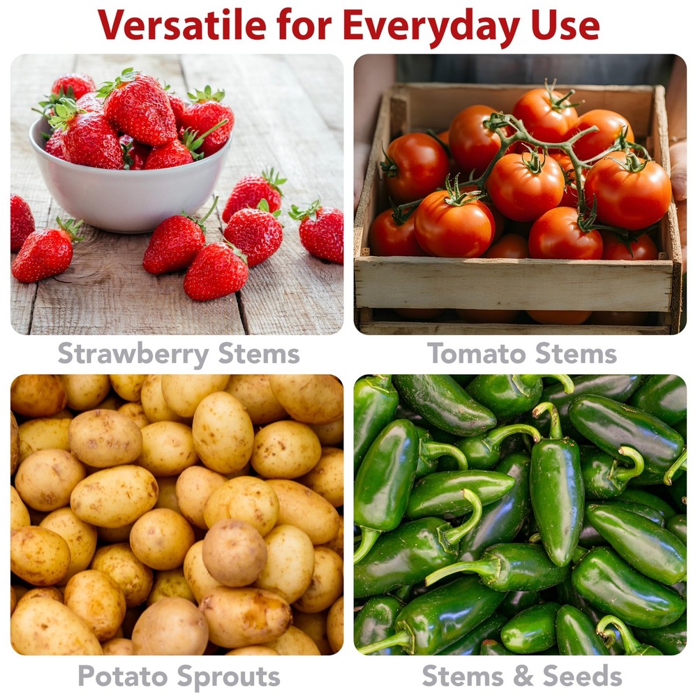 Strawberry Huller, Remove Stems with Precision and Ease, Ergonomic Handle, Ef...