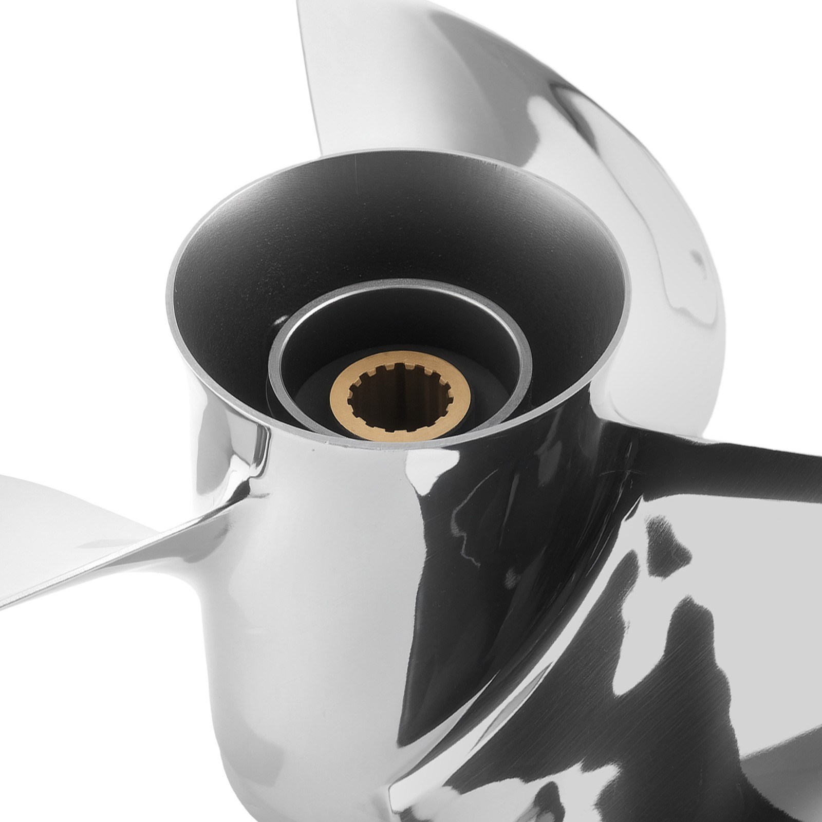 Boat Propeller for Yamaha F70 F75 F80 F90 F100 F115 13x19 Stainless 15 Spline