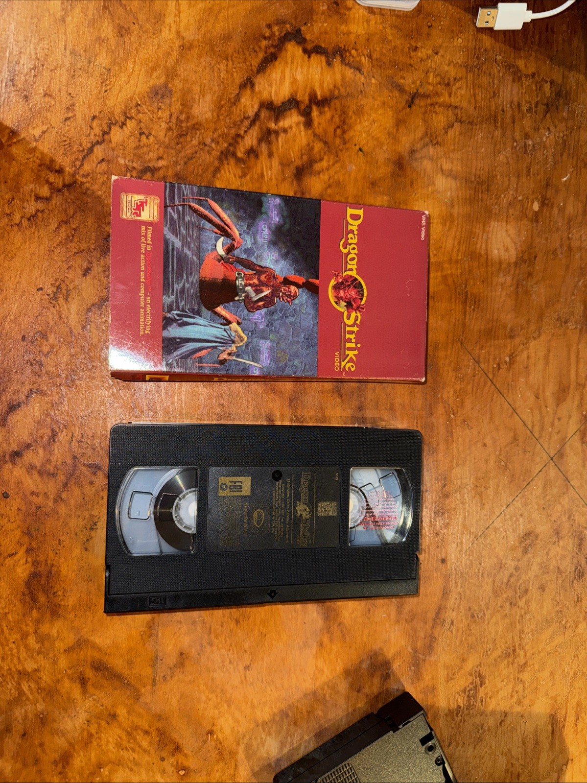 Original Dragon Strike 1993 TSR Board RPG Game VHS Cassette Tape & Slip Cover