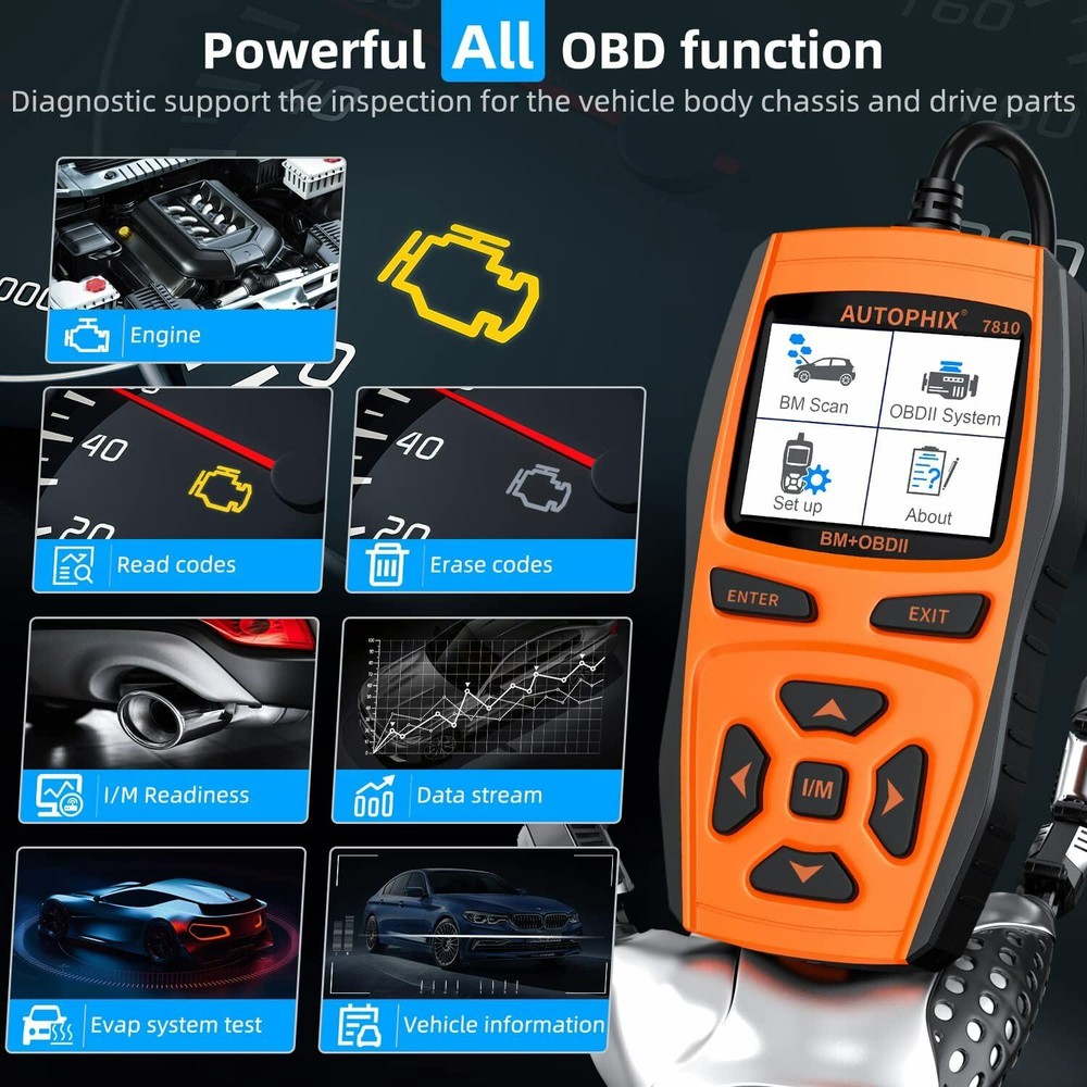 For BMW Full System OBD2 Scanner Car Code Reader Automotive Diagnostic Scan Tool