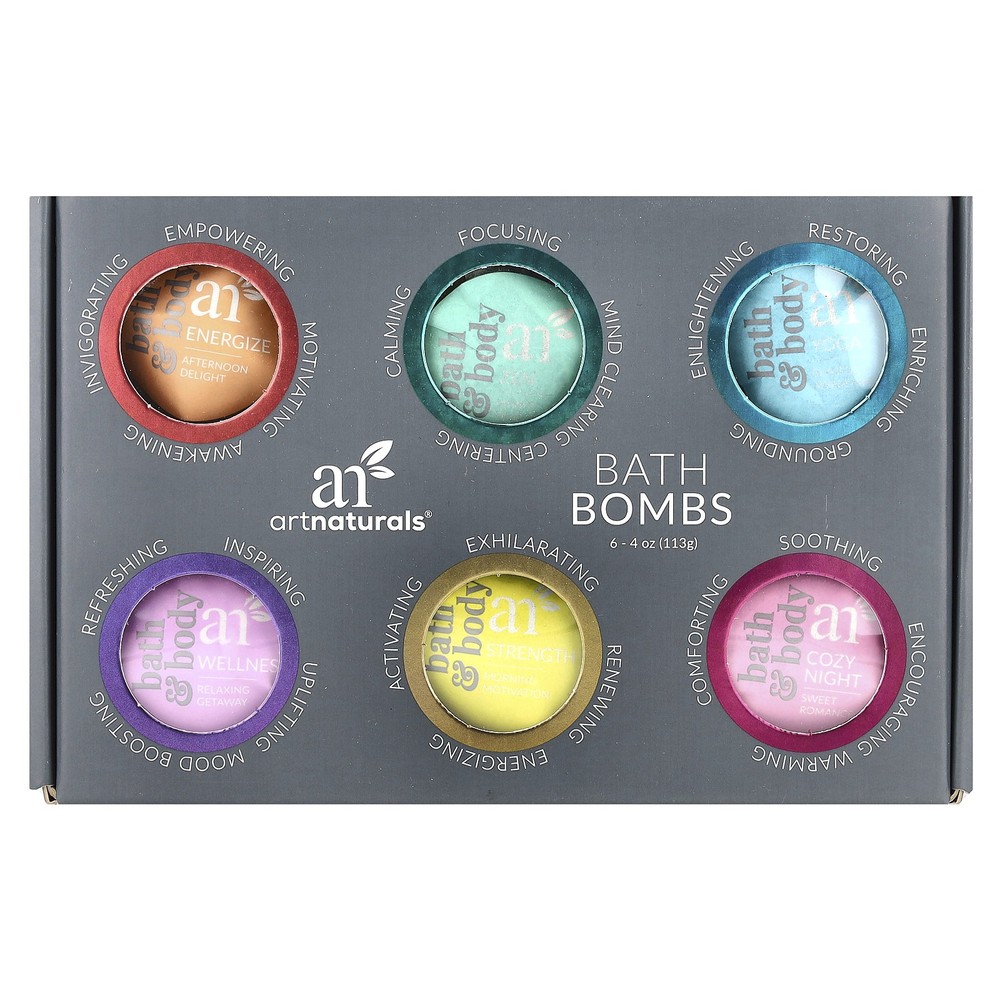 Bath Bombs, 6 Bombs, 4 oz (113 g) Each