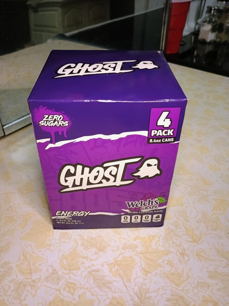 Ghost Welch's Grape 8.4oz 4 Pack Mini Cans!