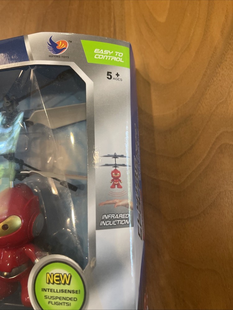 Flying Spaceman Helicopter Toy Drone Infrared Induction Sensor controlled RED ✨