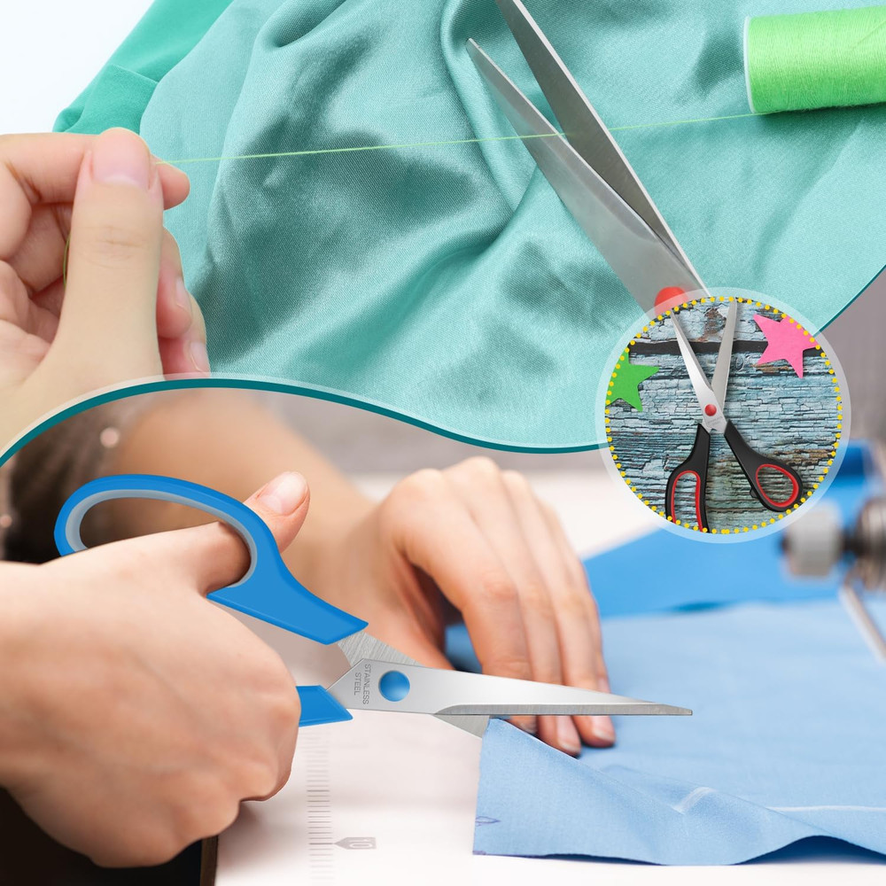 Scissors Bulk 24 Pack8 Multipurpose Heavy Duty Sharp ScissorsStainless Steel...