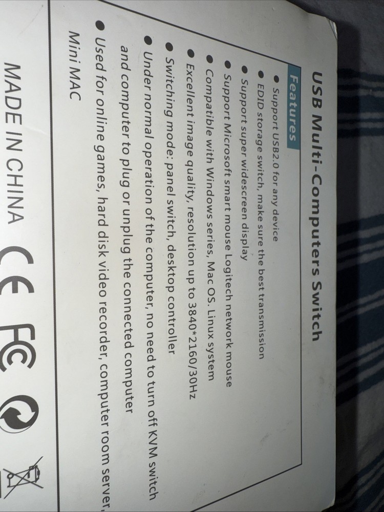 KVM Switch - USB Multi-Computer Switch
