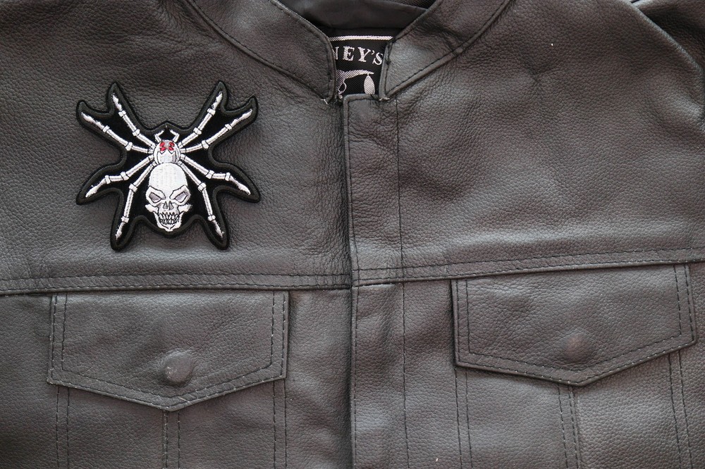 Skull Spider Patch - 4x3.7 inch - P7493